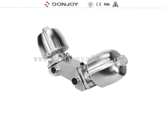 Stainless Steel Actuator Welding Multiport  Pneumatic Sanitary Diaphragm Valve