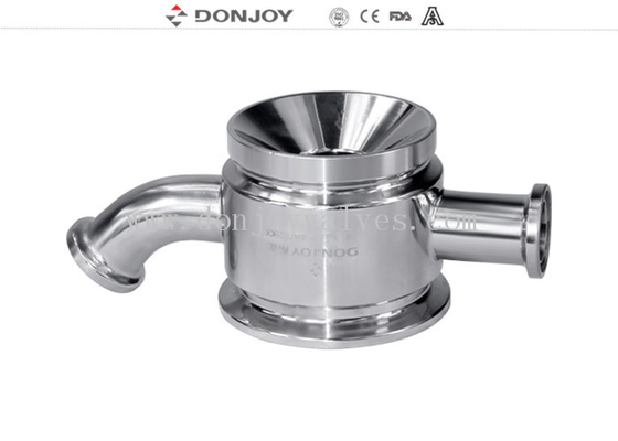 Radial Sanitary Diaphragm Valve Stainless Steel Manual T Type Tank Bottom