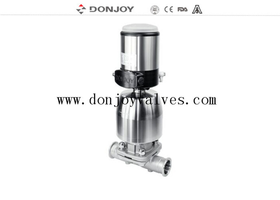 Stainless Steel Pneumatic 2 Way Diaphragm Valve With Proportional Control