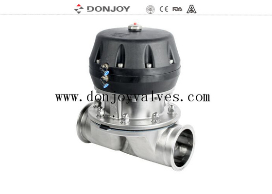 Stainless Steel Pneumatic Diaphragm Valve With Temperature (-20-150℃) And Mirror Polished Surface