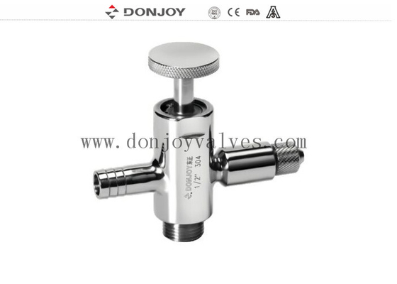 Donjoy Stainless Steel Level Gauge Sampling Valve With Hose Adaptor
