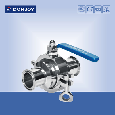 SS316L, DN40 Clamped non-retention valve, PTFE Full port valve