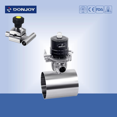 Stainless steel 316 Pneumatic Radial Diaphragm Valve flow control