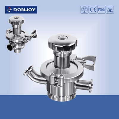 SS316 Welding Manual Sanitary Radial Diaphragm Valve For Pharmaceutical Industry