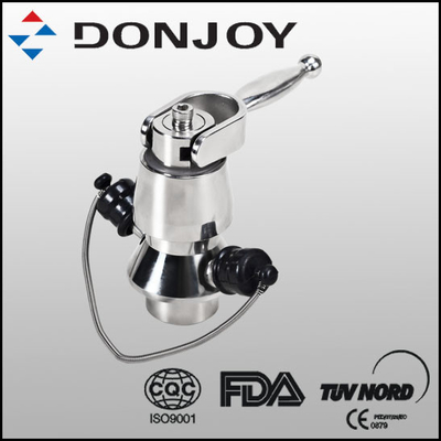 SS316L Manual  Aseptic sampling valve with pipeline connector and hose sample port for beer tank