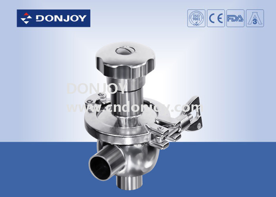 SS316 Welding Manual Sanitary Radial Diaphragm Valve For Pharmaceutical Industry