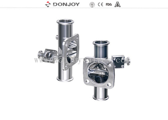 1/2 Inch Multi port Stainless Steel Diaphragm Valve , Welding Connecion 3 port valves