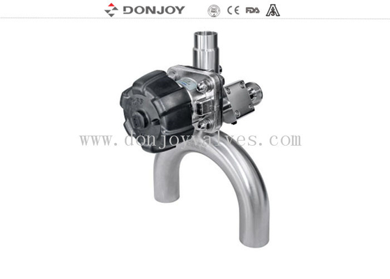316L SS Manual Regulating Clamp U-C Tee diaphragm valve for mechine processing