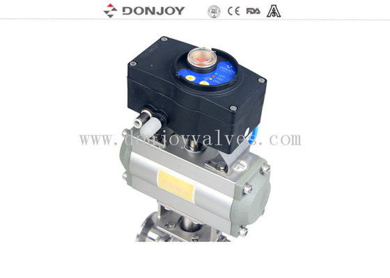 Valve with Aluminum actuator with Intelligent C TOP-1561 control unit to feedback PLC