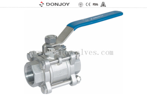 Stainless steel 3pcs industrial full port Ball valve With  Female Thread