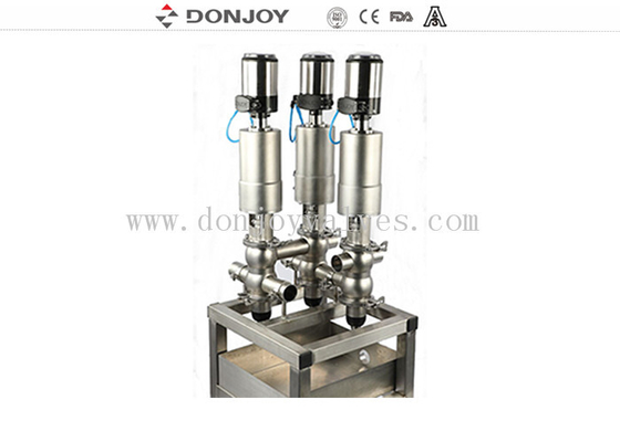 3A Hygienic Double Seat Mixing Proof Valve for Food Beverage Processing